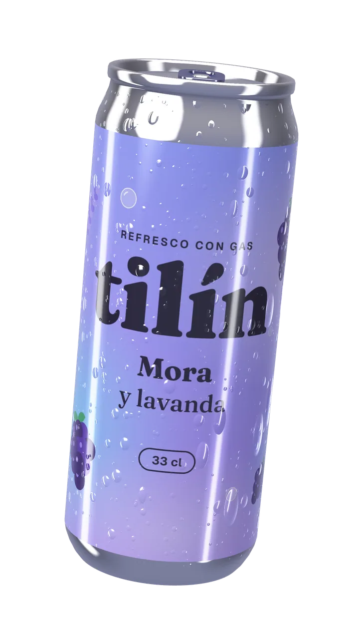 Lata de Tilín de mora y lavanda